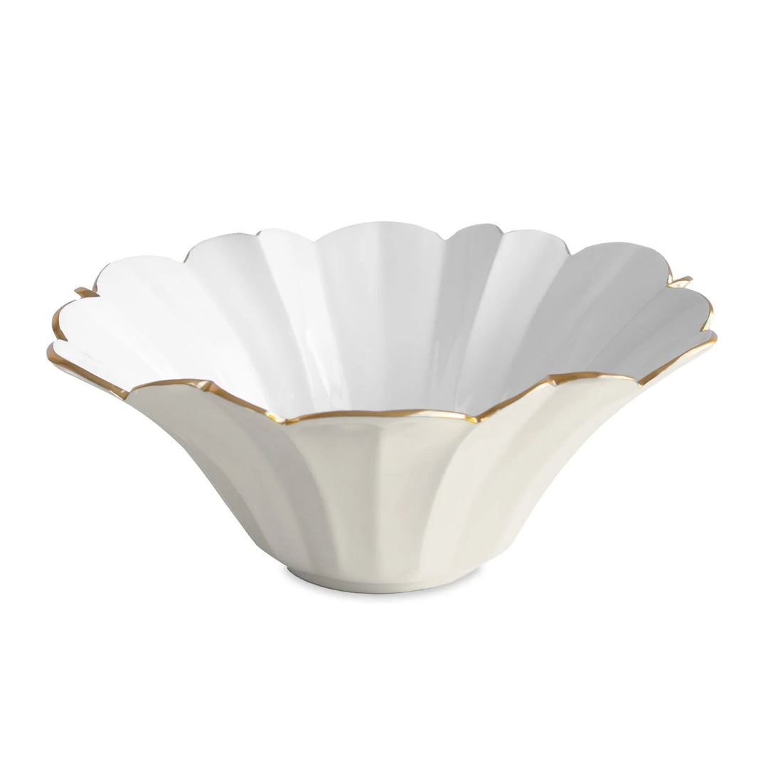 Encanto Avril Large Bowl (Cream and White)