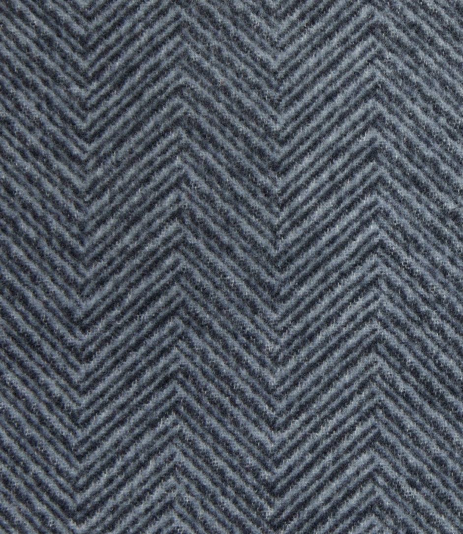Bayside Herringbone Shawl - Midnight Navy