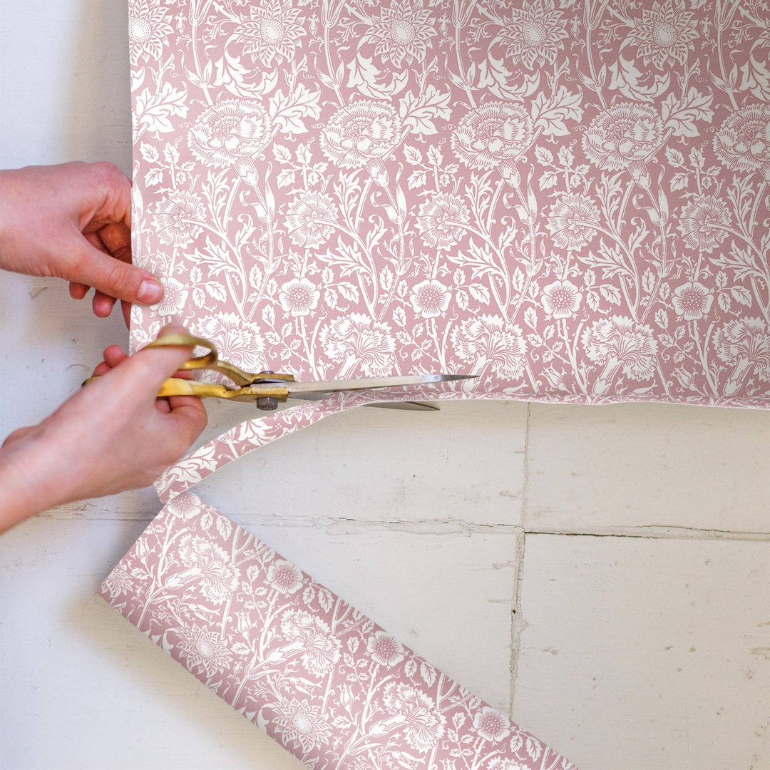 ROSE SCENTED Drawer Liners in PINK William Morris Design
