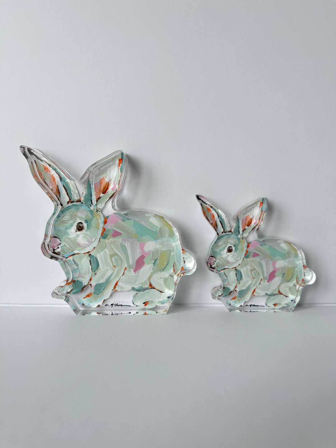 “Bunny Hunny” acrylic shelfie