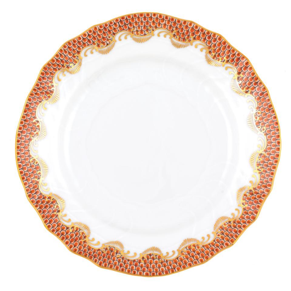 Fish Scale Rust Bread And Butter Plate