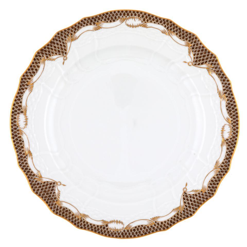 Fish Scale Brown Service Plate