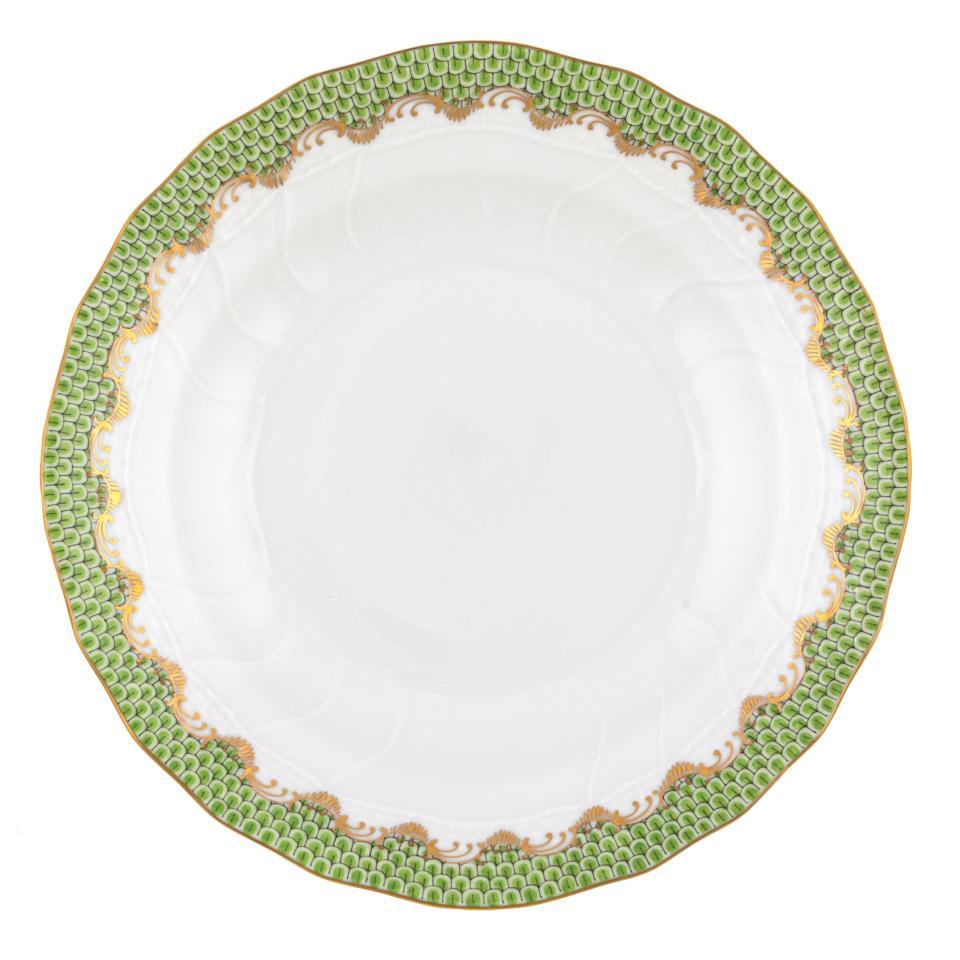 Fish Scale Evergreen Dessert Plate
