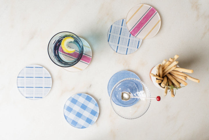 Rose Hand-Loomed Coaster - S/4
