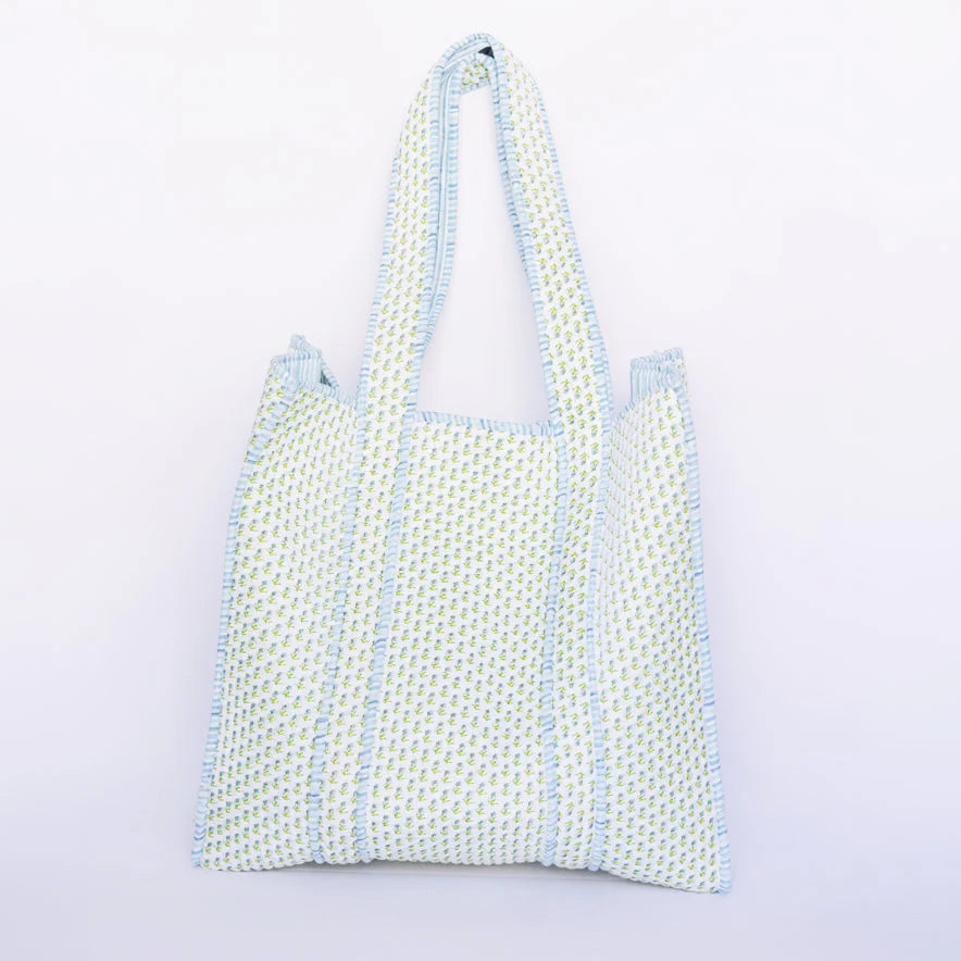 Small Abide Floral Tote Bag