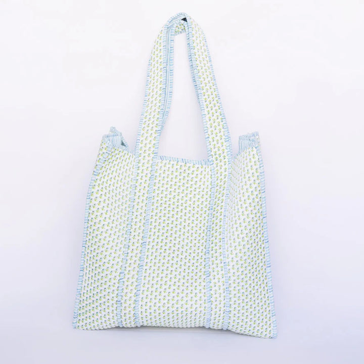 Small Abide Floral Tote Bag