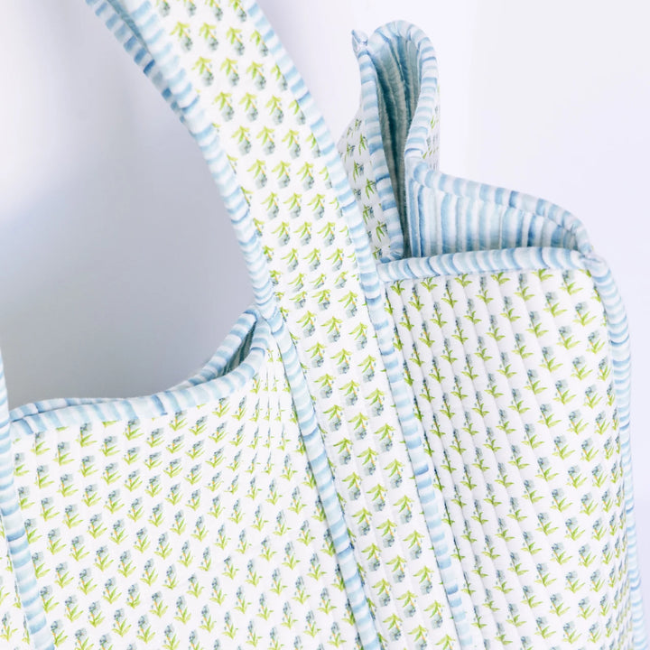 Small Abide Floral Tote Bag