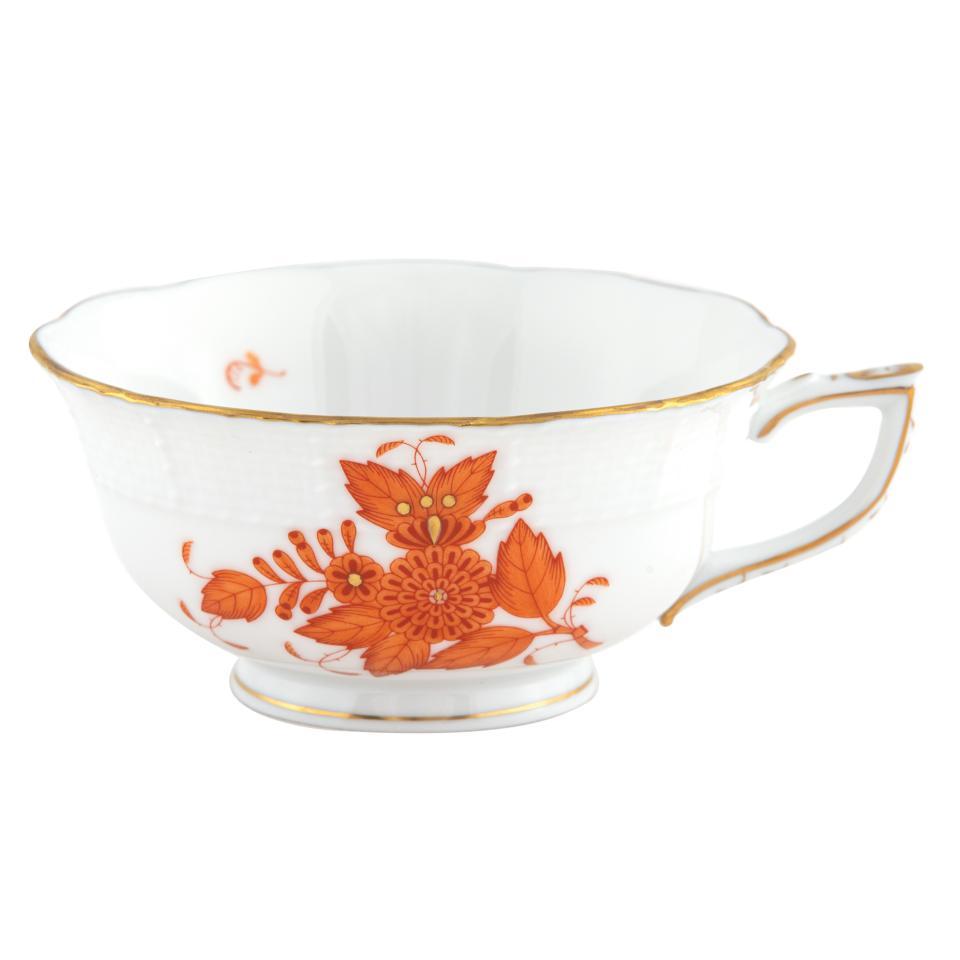 Chinese Bouquet Rust Tea Cup