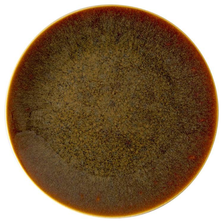 Art Glaze - Flamed Caramel 13.5" Platter