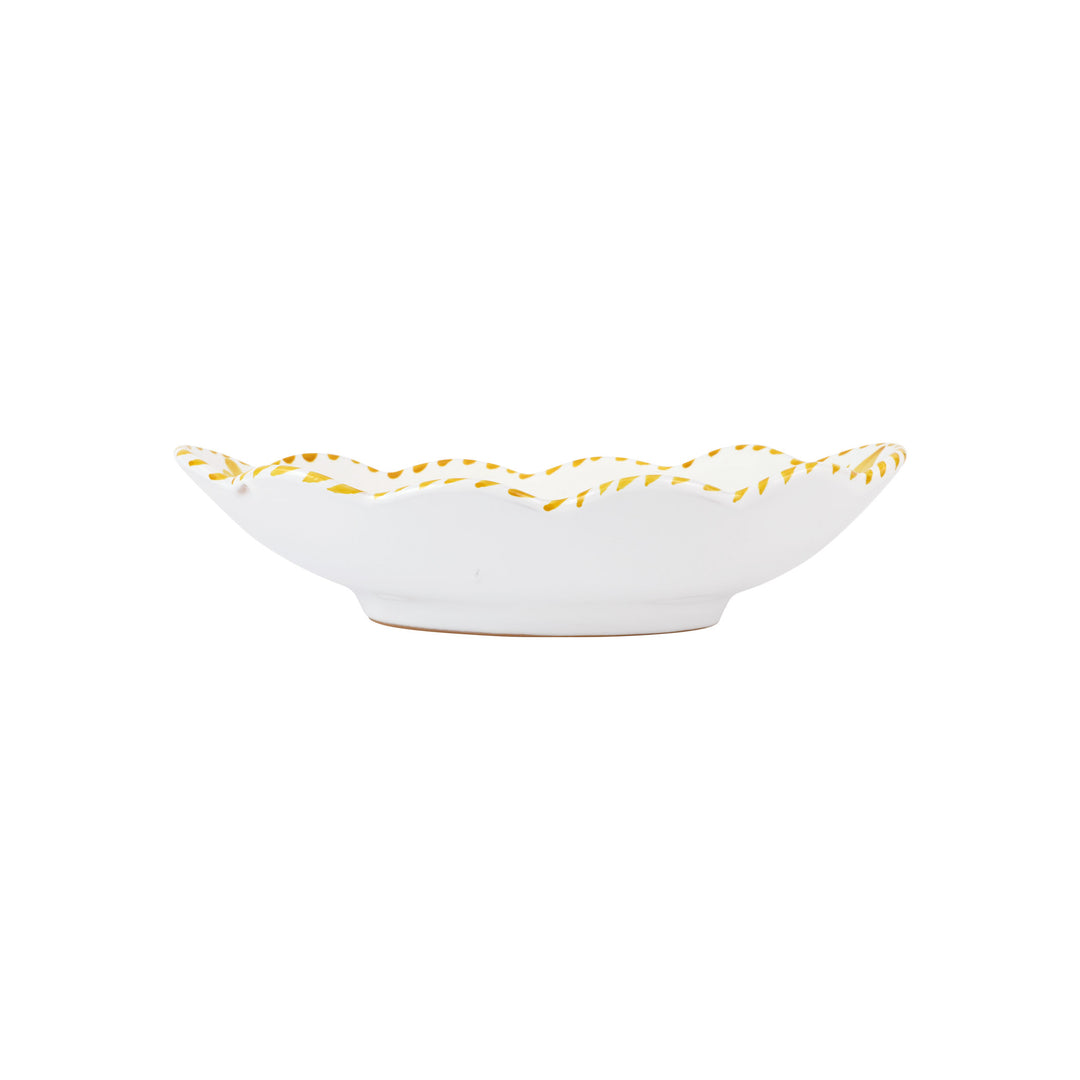 Arezzo Yellow Oval Bowl