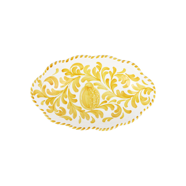 Arezzo Yellow Oval Bowl