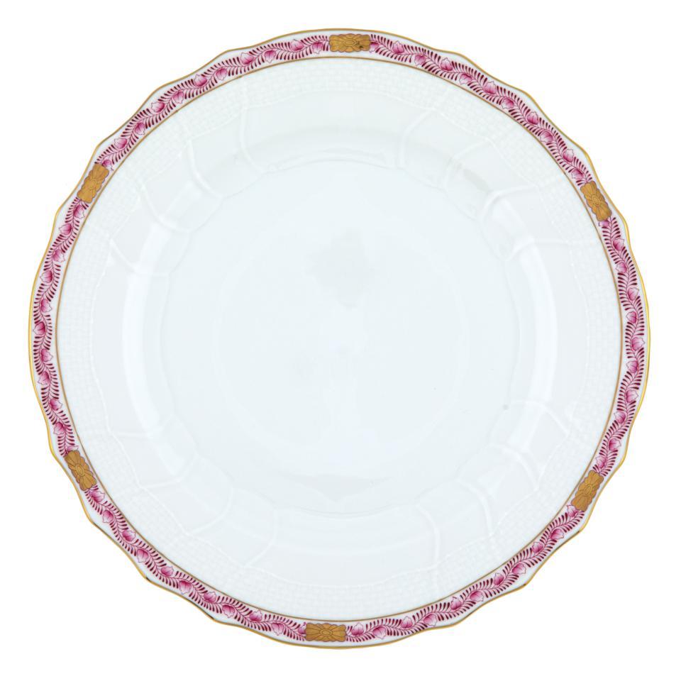 Chinese Bouquet Garland Raspberry Dinner Plate