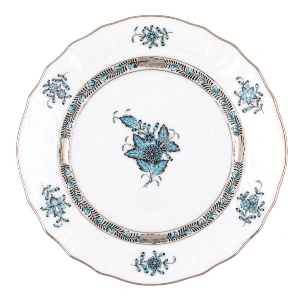 Chinese Bouquet Turquoise & Platinum Bread And Butter Plate