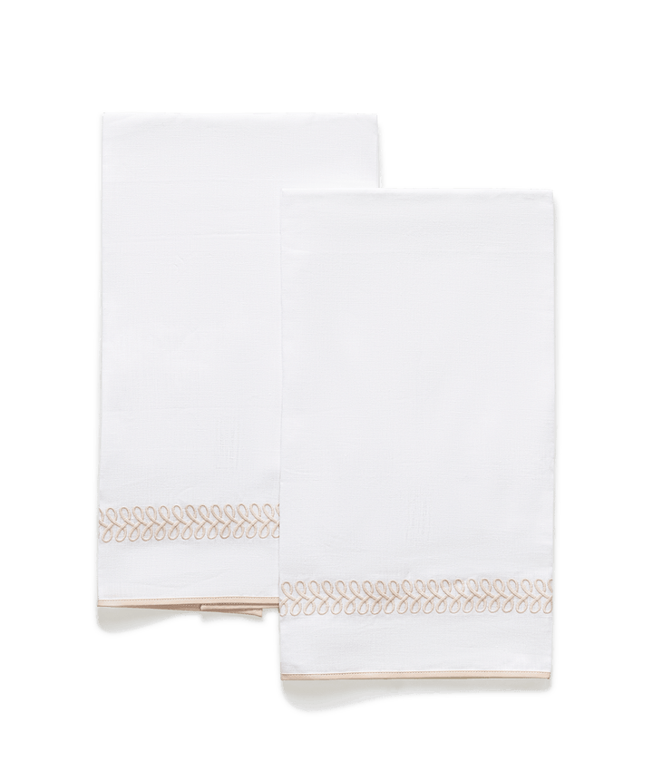 Astor Braid Guest Towels - set of 2