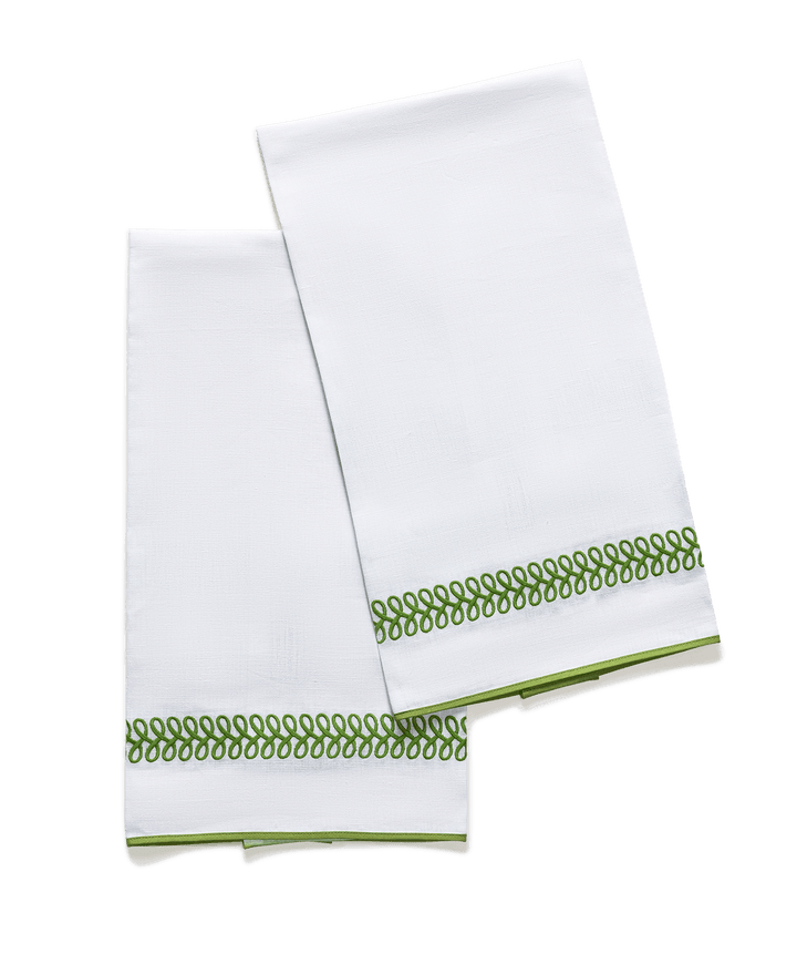 Astor Braid Guest Towels - set of 2