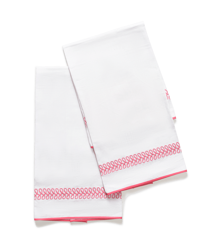 Astor Braid Guest Towels - set of 2