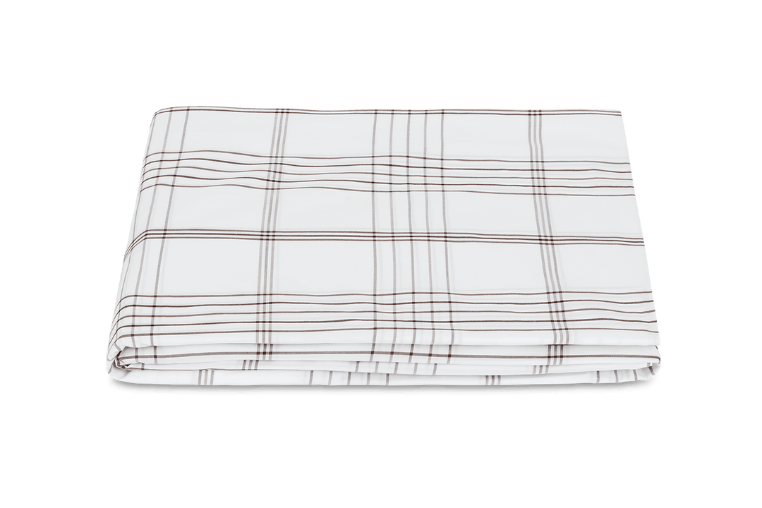 August Plaid Fitted Sheet by Matouk