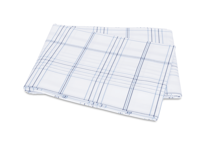 August Plaid Flat Sheet by Matouk