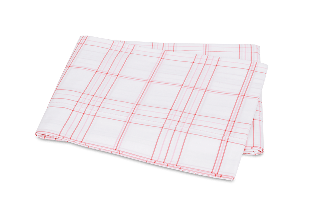 August Plaid Flat Sheet by Matouk