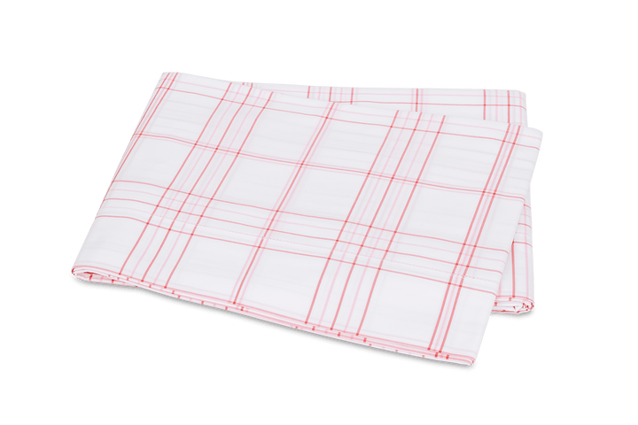 August Plaid Flat Sheet by Matouk
