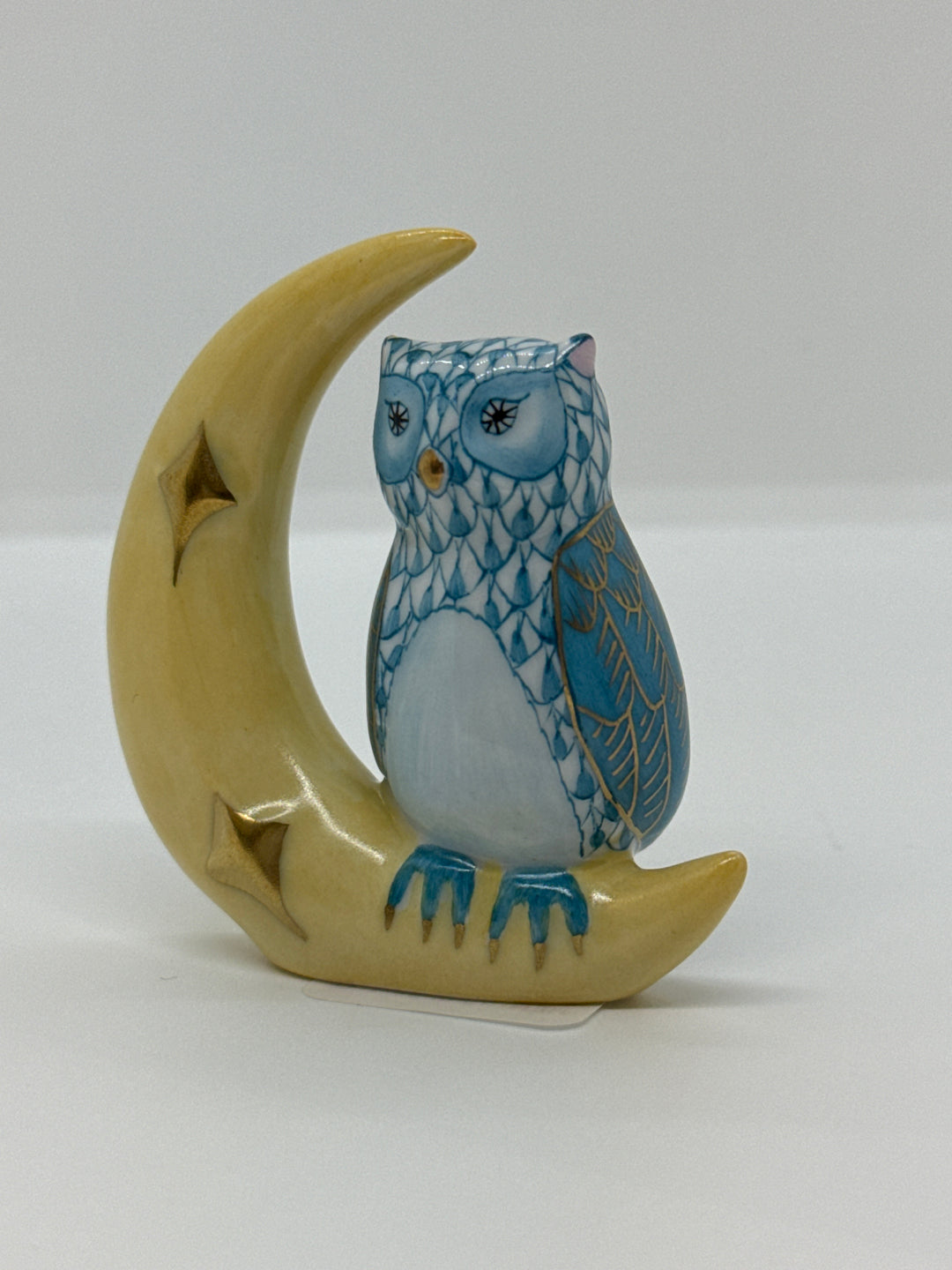 Owl With Crescent Moon