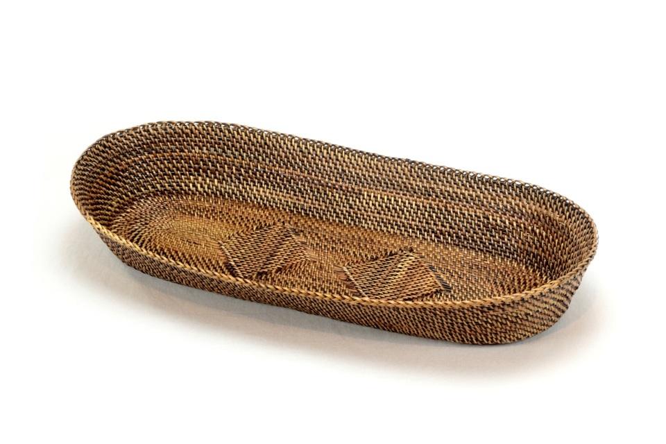 Oval Bread Basket with Edging Large
