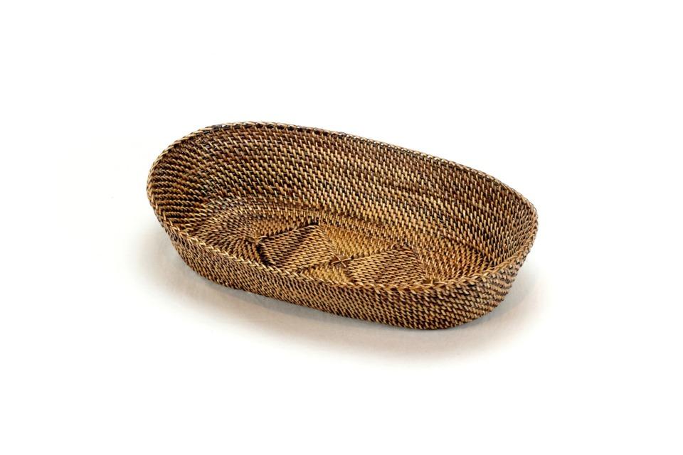 Oval Bread Basket with Edging Small