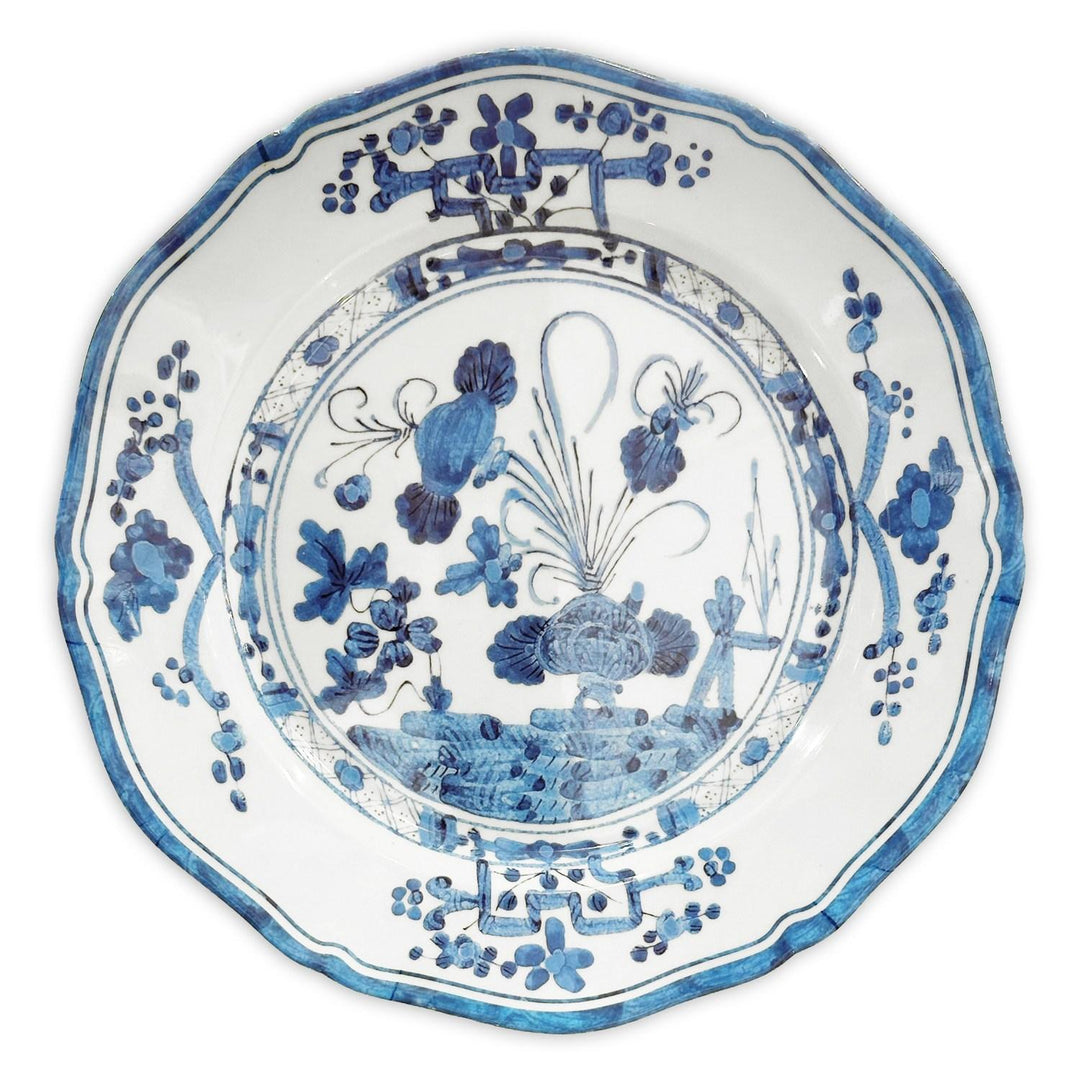 Vida Faenza 11" Dinner Plate (White and Blue)