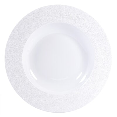 Ecume White Rim Soup Plate Large-11.6In