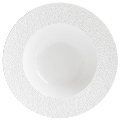 Ecume White Rim Soup-9In