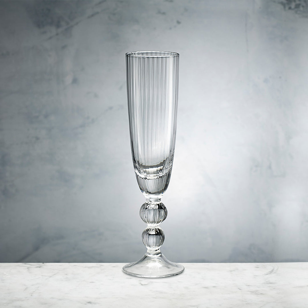 Glass Venice Champagne Flute Set of 4 (Clear)