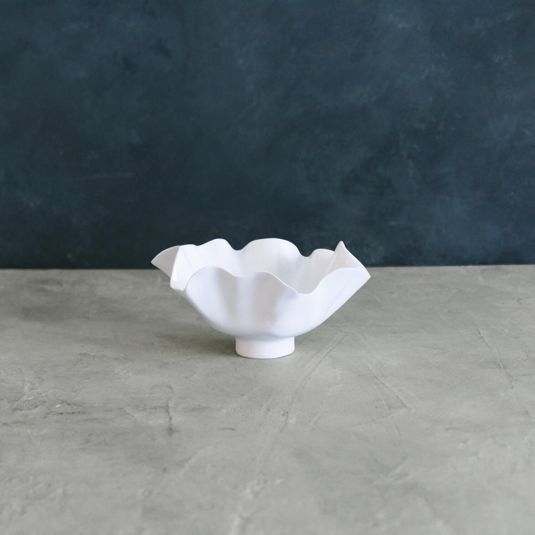 Vida Bloom Small Deep Bowl (White)