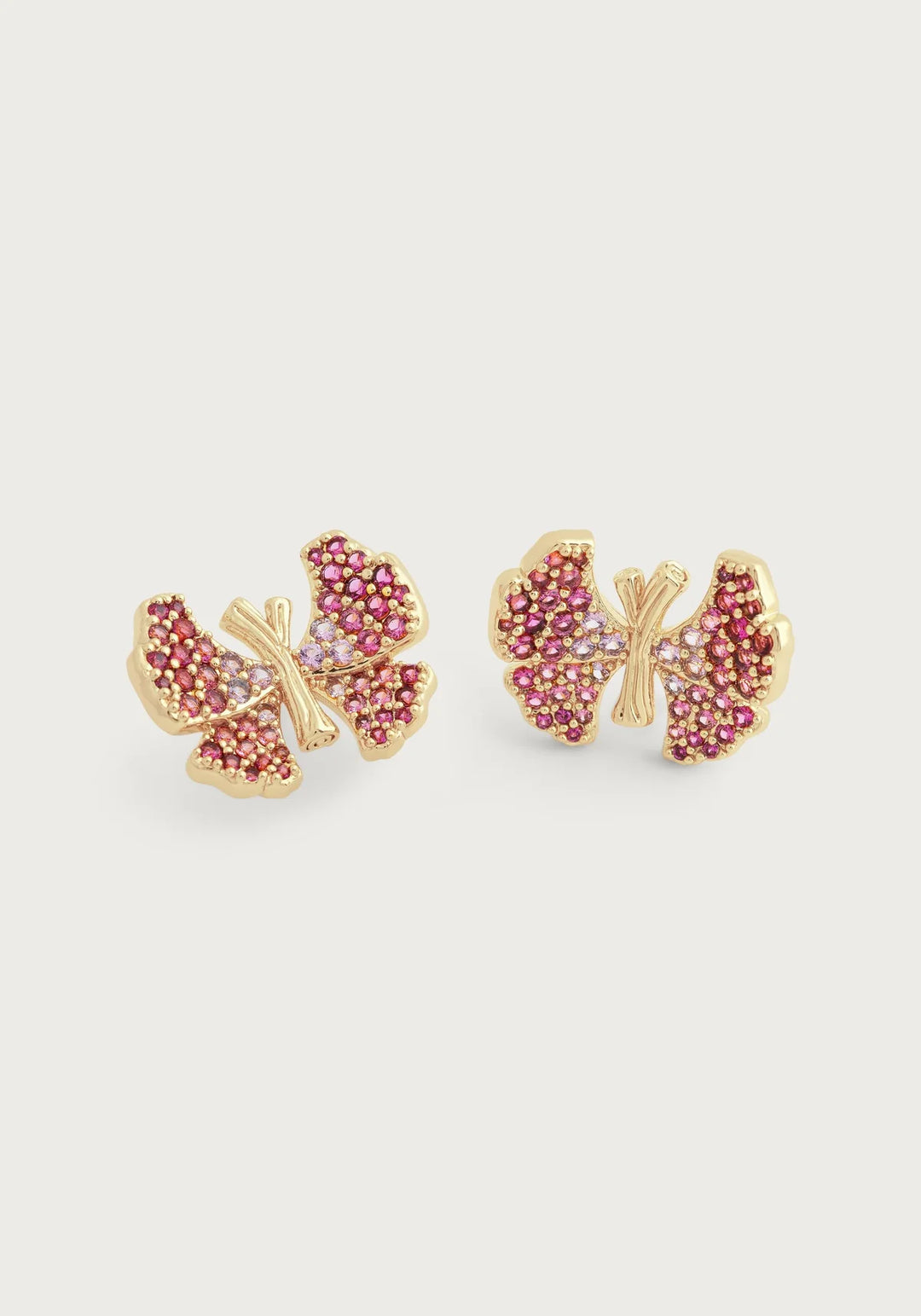 Butterfly Stud Pave Earrings