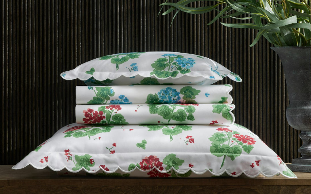 Geranium Fitted Sheet by Matouk
