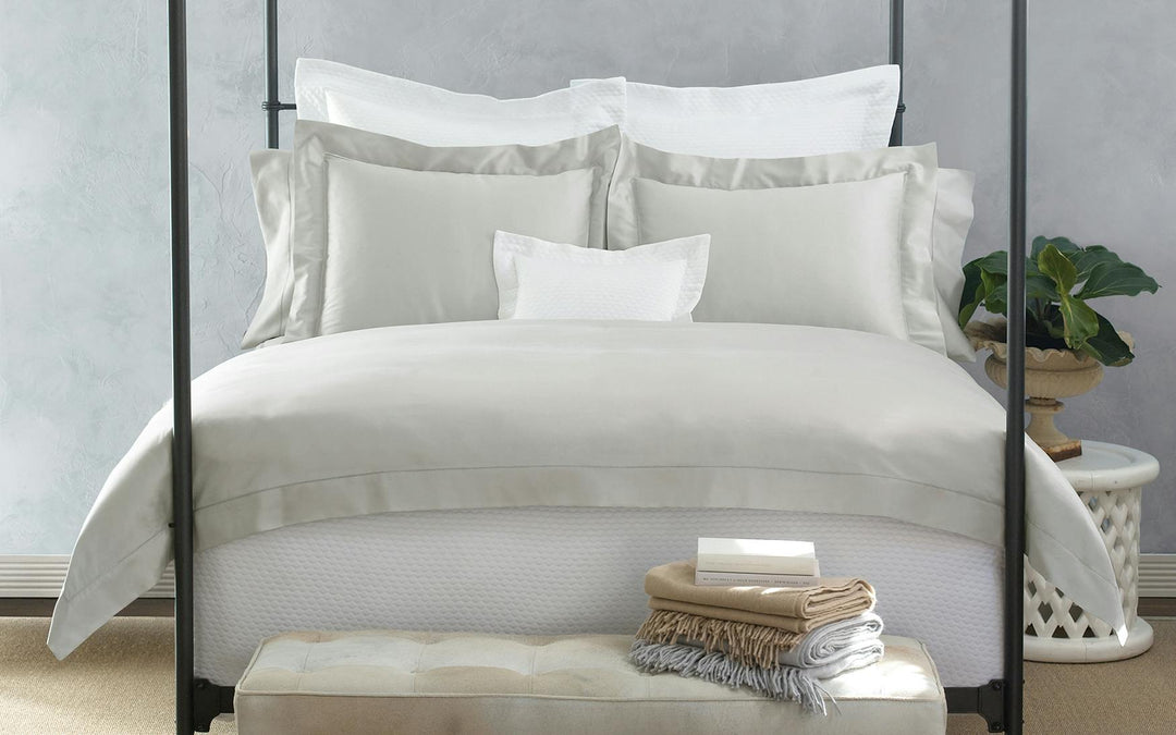 Nocturne Hemstitch Flat Sheet by Matouk