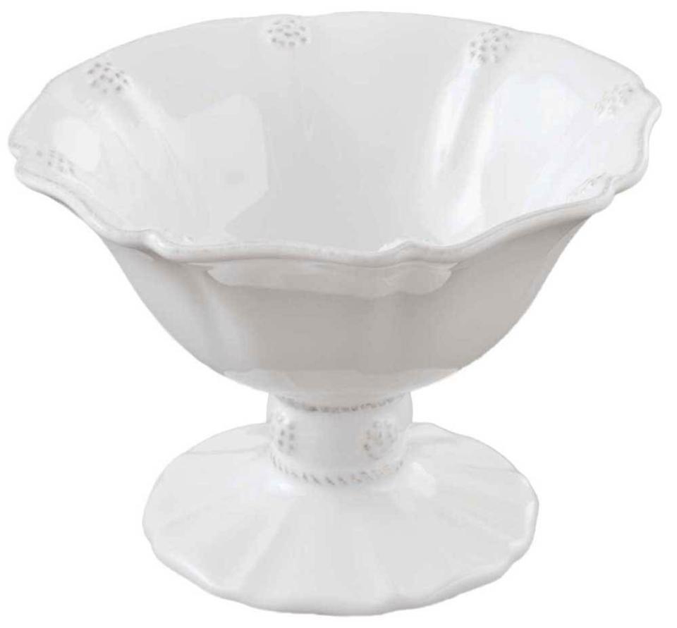 Berry & Thread Whitewash 5.5" Footed Compote