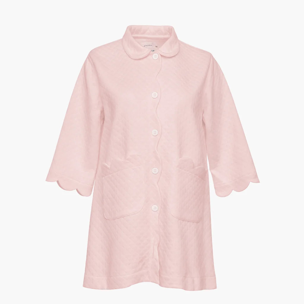 Quilted Button Front Robe