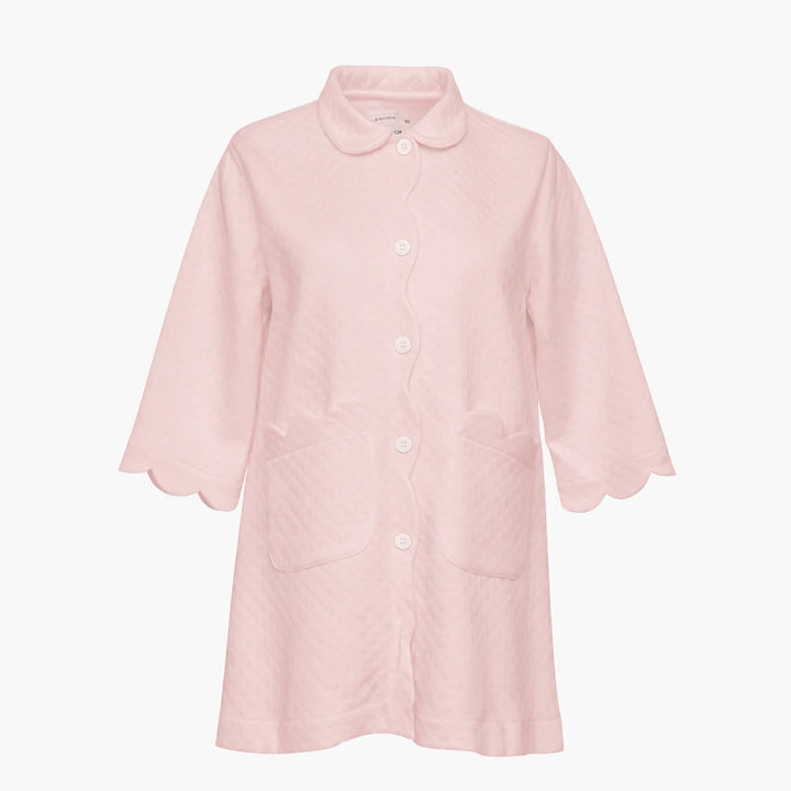 Quilted Button Front Robe