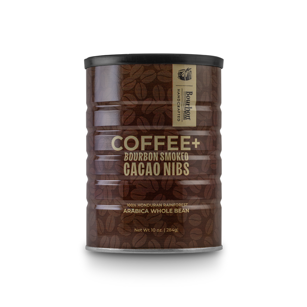 Coffee with Bourbon Smoked Cacao Nibs