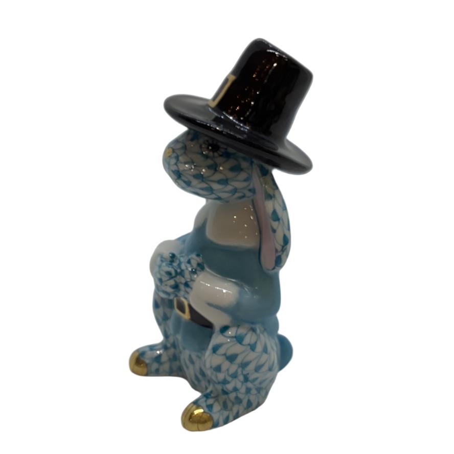 Herend Pilgrim Bunny in Turquoise