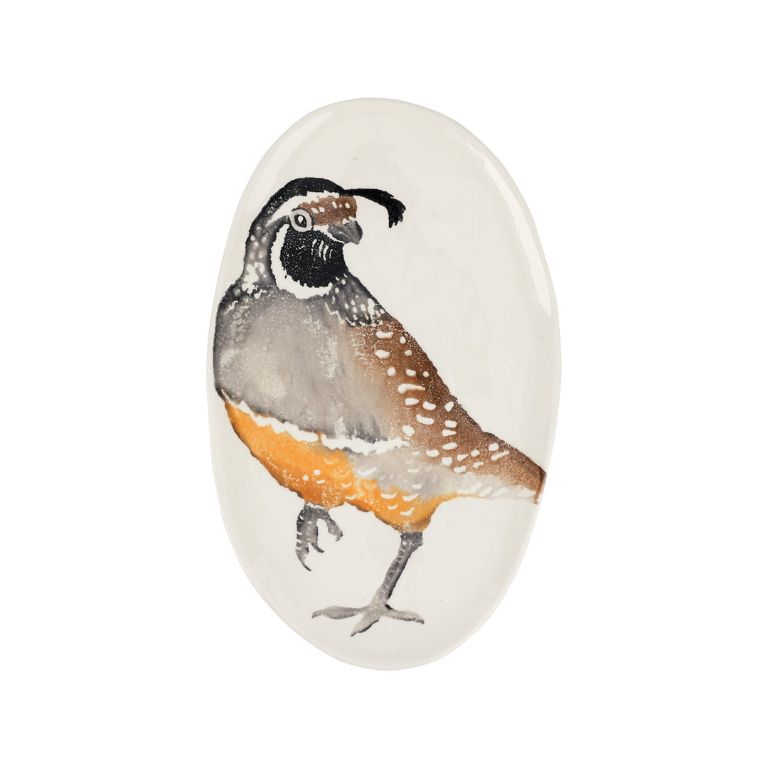 Cacciatore Quail Small Oval Platter
