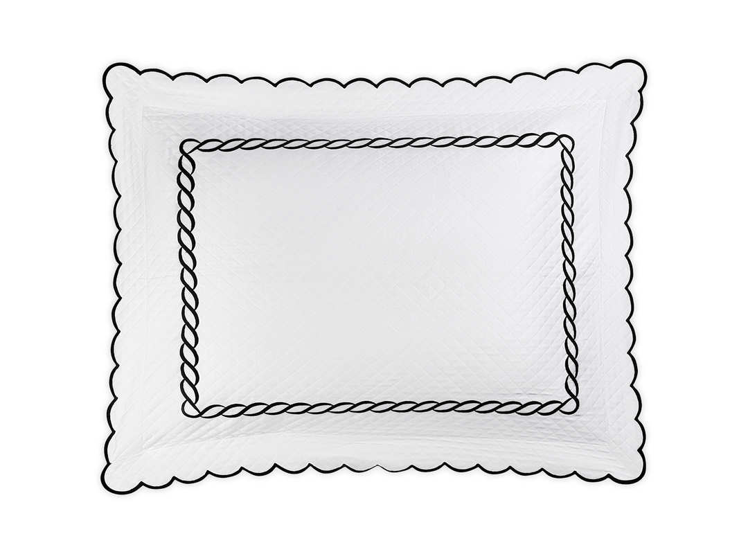 Classic Chain Scallop Matelassé Sham by Matouk