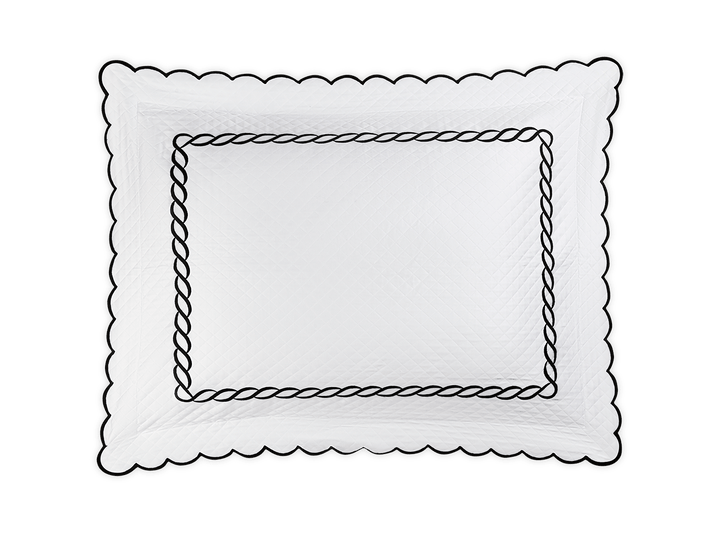 Classic Chain Scallop Matelassé Sham by Matouk