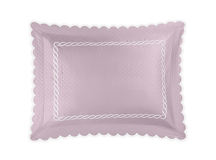 Classic Chain Scallop Matelassé Sham by Matouk