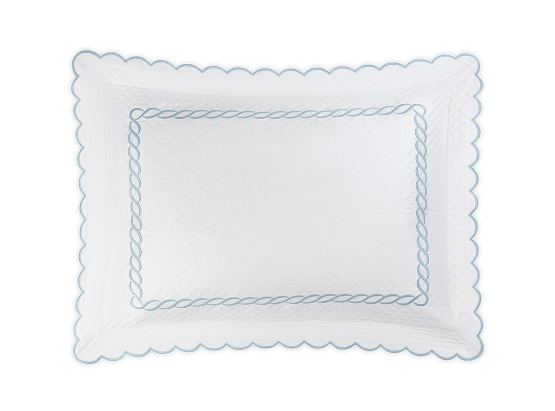 Classic Chain Scallop Matelassé Sham by Matouk