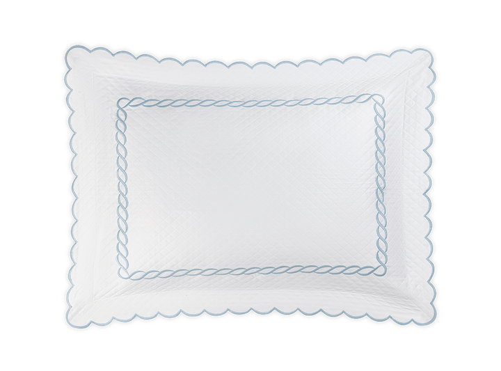 Classic Chain Scallop Matelassé Sham by Matouk