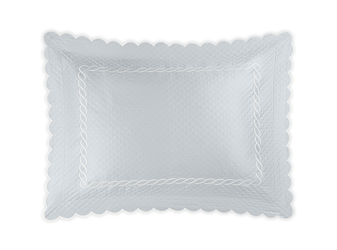 Classic Chain Scallop Matelassé Sham by Matouk