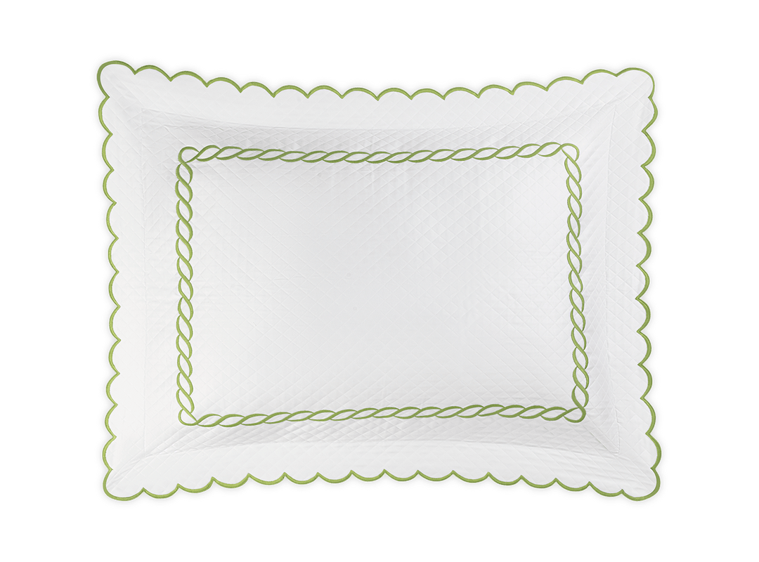 Classic Chain Scallop Matelassé Sham by Matouk