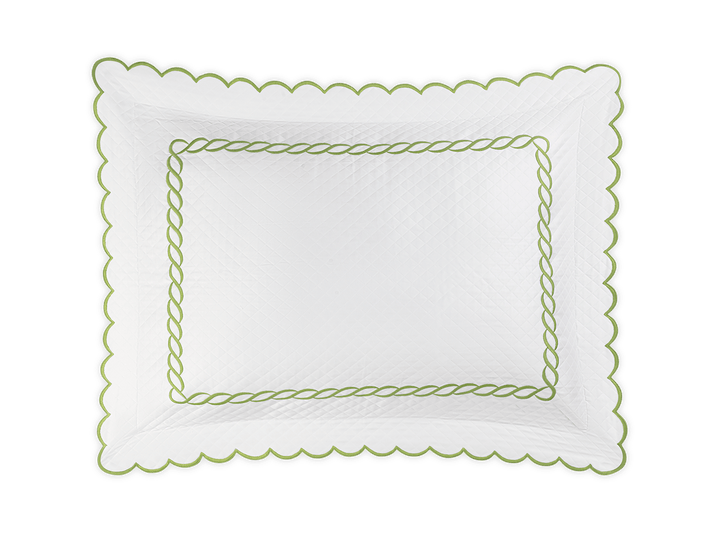 Classic Chain Scallop Matelassé Sham by Matouk
