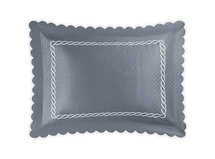 Classic Chain Scallop Matelassé Sham by Matouk